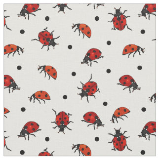 Tecido Padrão Bolinhas de Ladybug Ladybird