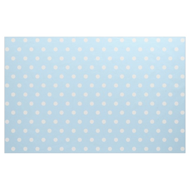 Tecido Padrão Bolinhas Retrópicas Branco Azul-Feno FAZER (Jarda)
