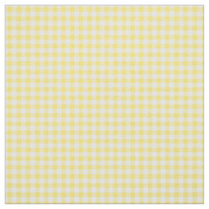 Tecido Padrão bonito amarelo Gingham verificado