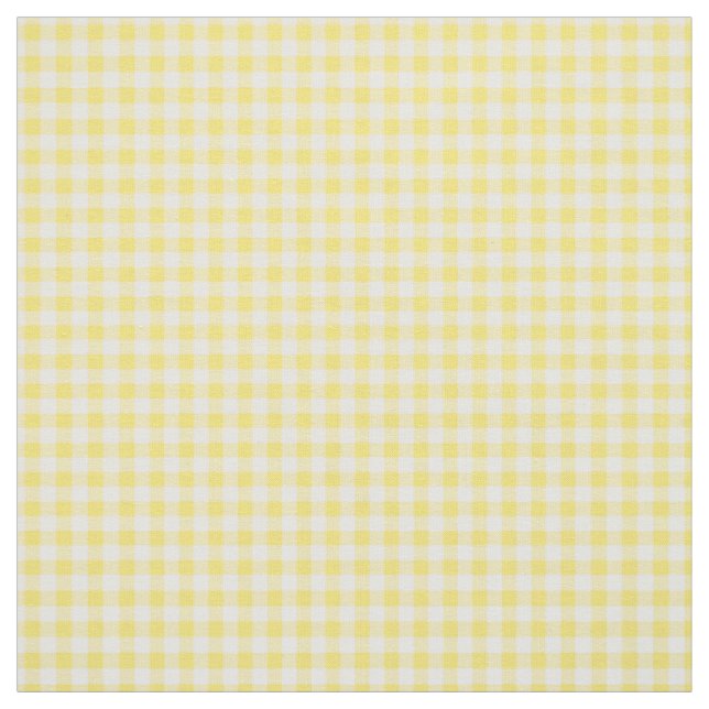 Tecido Padrão bonito amarelo Gingham verificado (Modelo)