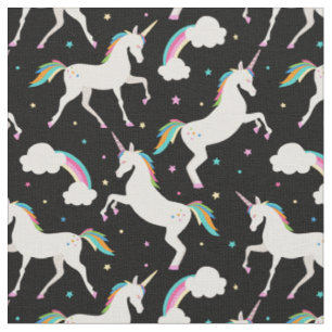 Tecido Padrão bonito Pastel Unicorn