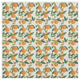 Tecido Padrão Botânico do Clementine Grove com Verde
