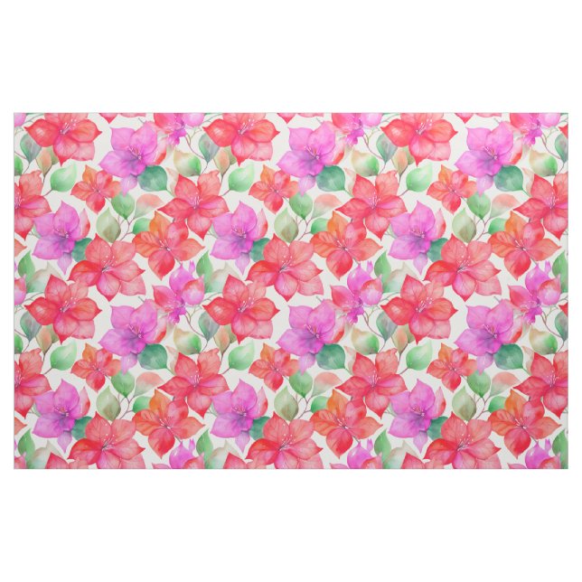 Tecido padrão Bougainvillea aloha (Fat Quarter)