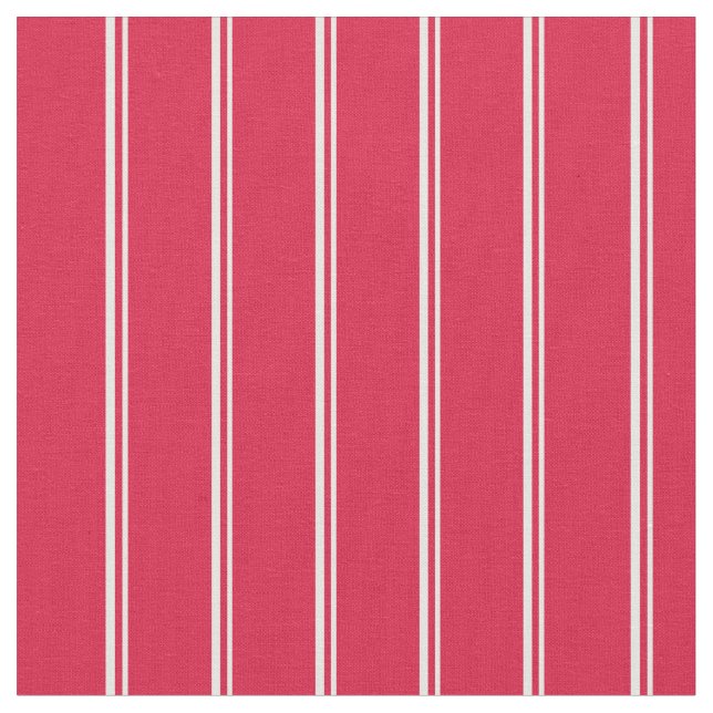 Tecido Padrão Branco e Crimson de Stripes (Detalhe)