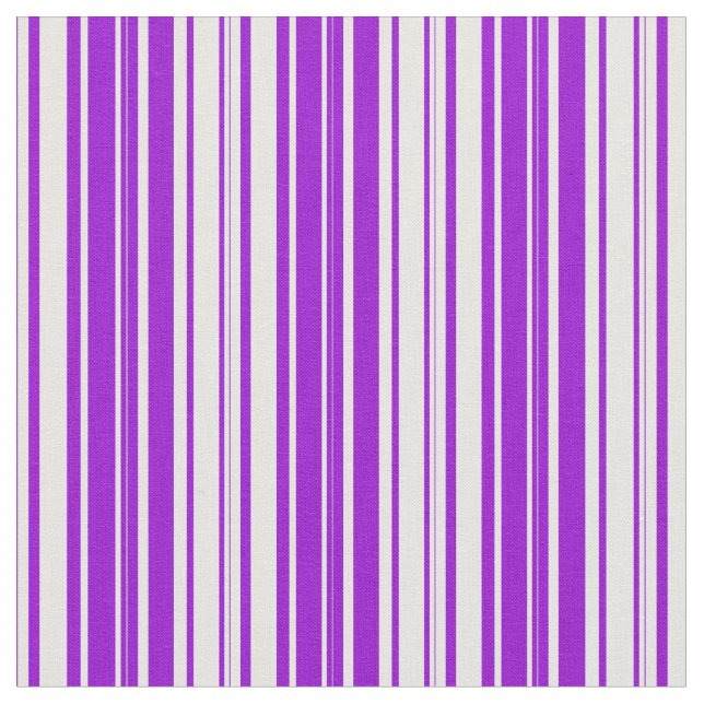 Tecido Padrão Branco e Escuro Vinculado/Striped Violeta (Detalhe)