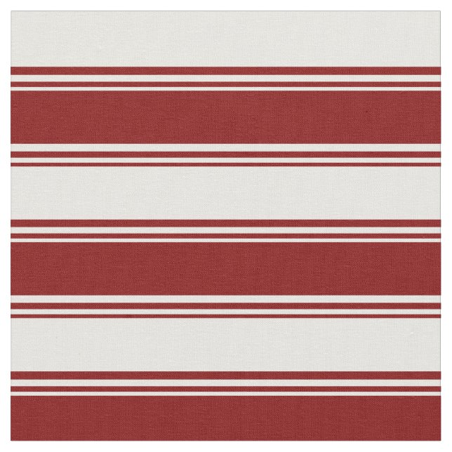 Tecido Padrão Branco e Maroon de Stripes (Detalhe)