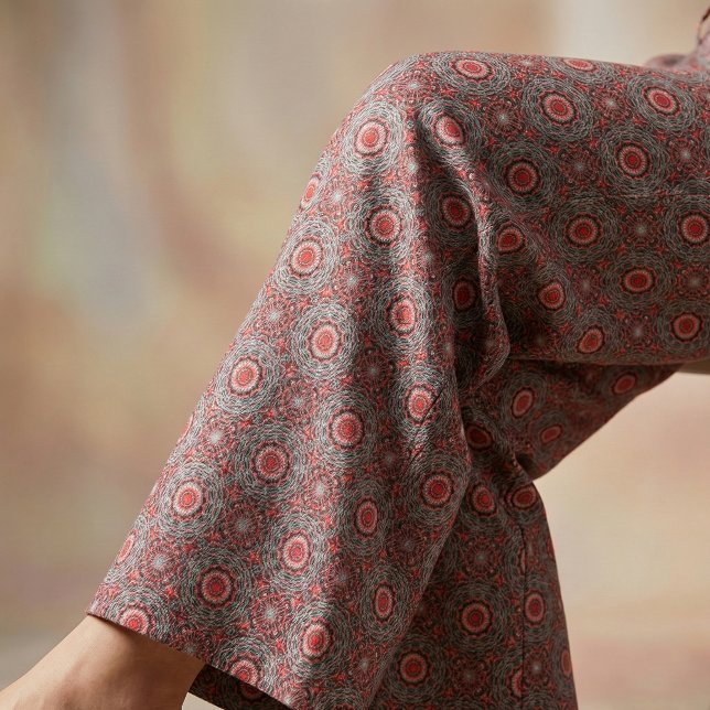 Tecido Padrão Branco e Preto Boêmico do Folk Étnico (Criador carregado)