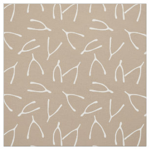 Tecido Padrão Branco Taupe Osso da Desejo