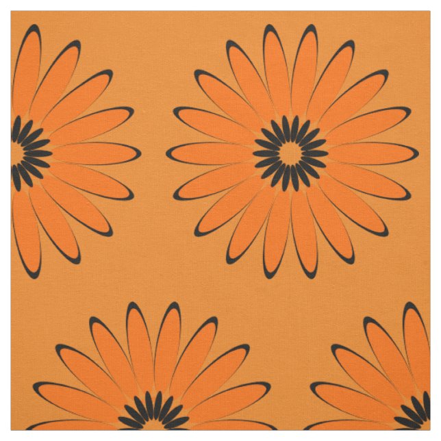 Tecido Padrão Brilhante de Abstrato Sunflower (Modelo)