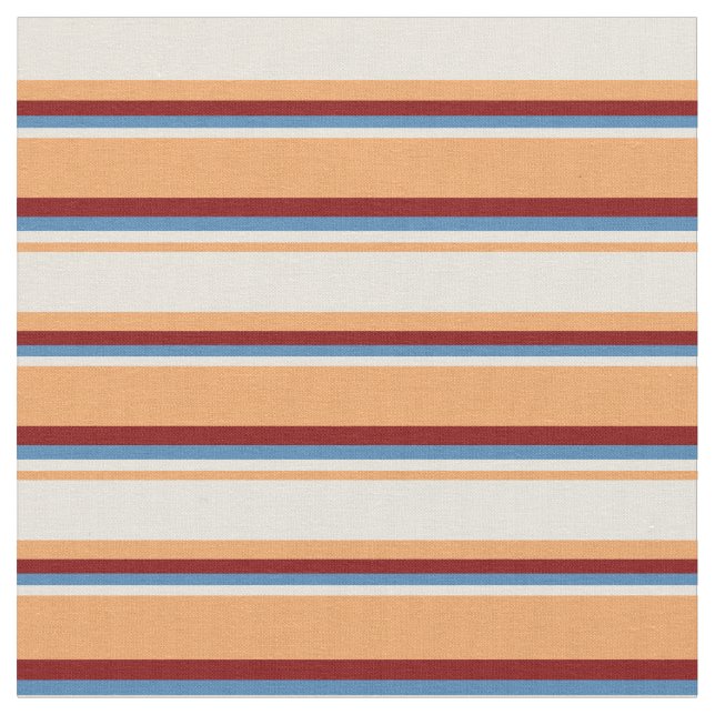 Tecido Padrão Brown, Beige, Blue e Maroon (Detalhe)