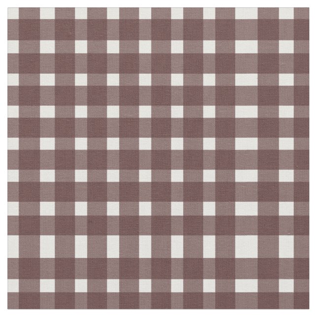 Tecido Padrão Brown White Gingham (Detalhe)