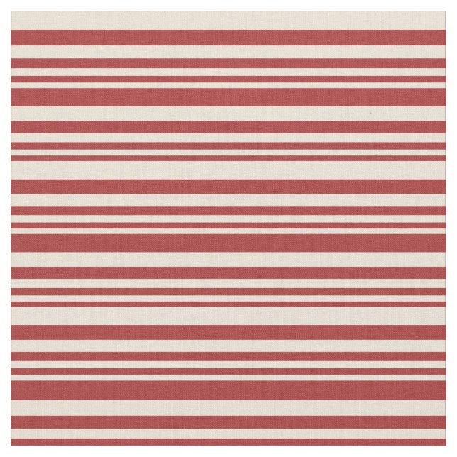 Tecido Padrão Castanho e Bisque de Stripes (Detalhe)