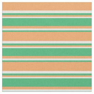 Tecido Padrão castanho, verde marinho e amarelo claro