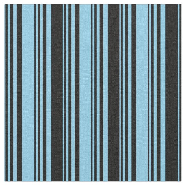 Tecido Padrão Céu Azul e Preto Vinculado (Detalhe)