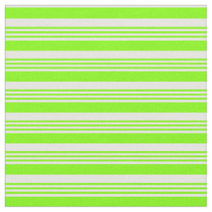 Tecido Padrão Chartreuse e Linhas Brancas/Stripes