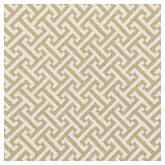Tecido Padrão chave grego Dourado (Detalhe)