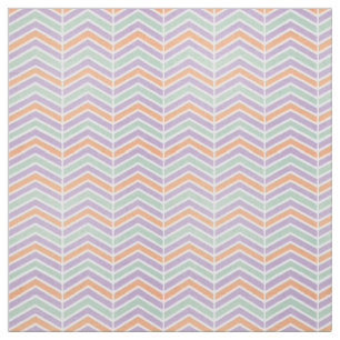 Tecido Padrão Chevron com primavera de Cores Desbotadas