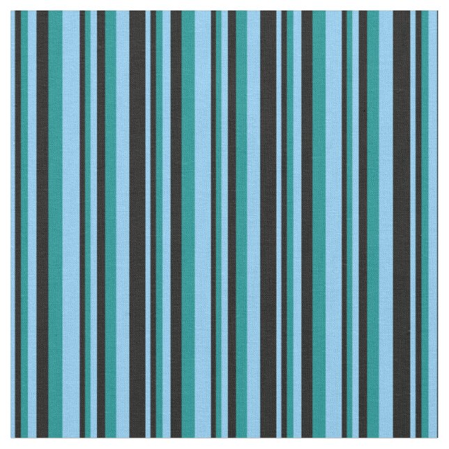 Tecido Padrão ciano azul claro, preto e escuro (Detalhe)