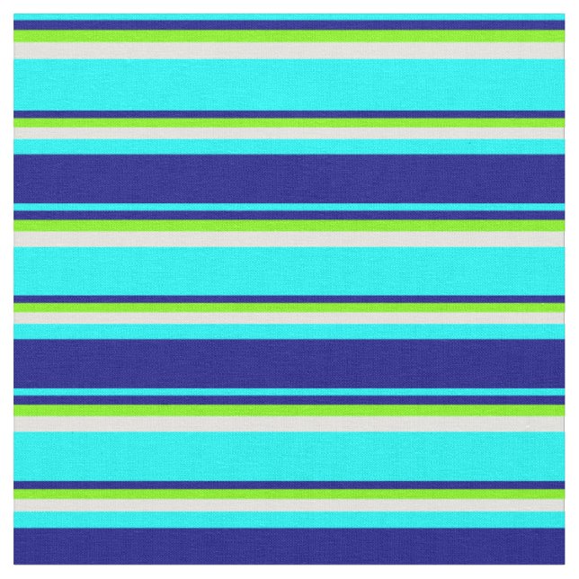 Tecido Padrão ciano, azul, verde e ciano claro (Detalhe)