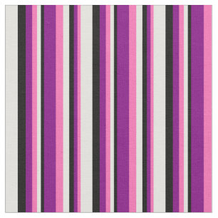 Tecido Padrão ciano rosa-quente, roxo, preto e claro