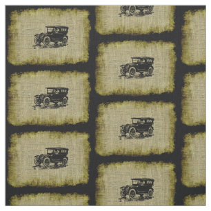 Tecido Padrão clássico do carro velho em Vintage