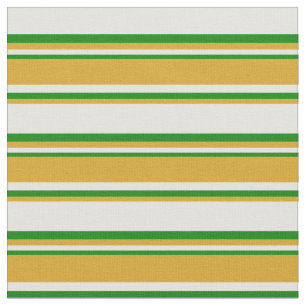 Tecido Padrão colorido amarelo claro, dourado e verde