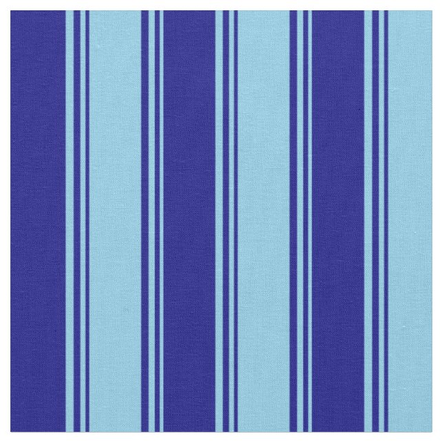 Tecido Padrão colorido azul-céu e azul (Detalhe)