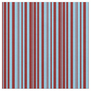 Tecido Padrão Colorido Azul-Marrom e Azul-Céu de Stripes