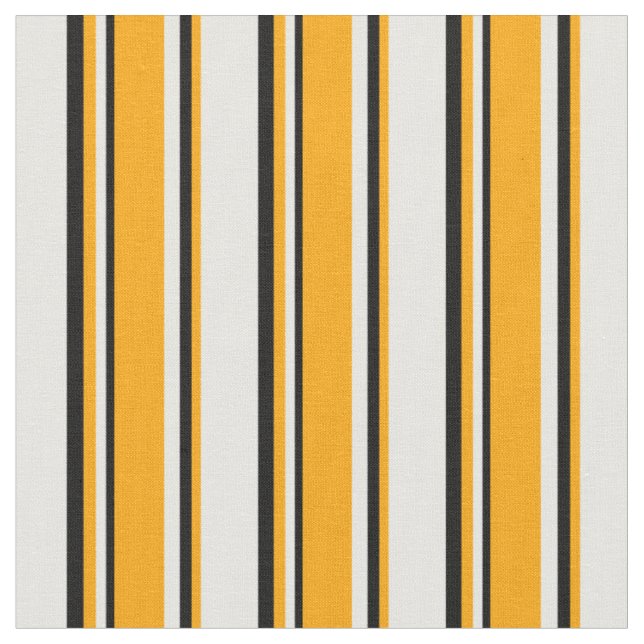 Tecido Padrão colorido branco, laranja e preto (Detalhe)