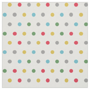 Tecido Padrão colorido de bolinhas