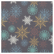 Padrão Colorido de Flocos de Neve