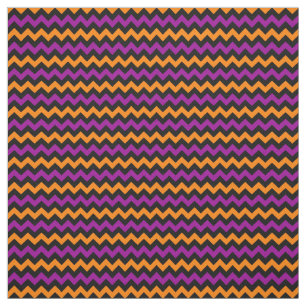 Tecido Padrão Colorido de Halloween Chevron