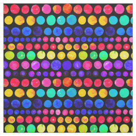 Tecido Padrão Colorido de Pontos de Pintura