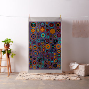 Tecido Padrão Colorido dos Círculos de Bolinhas nº 4