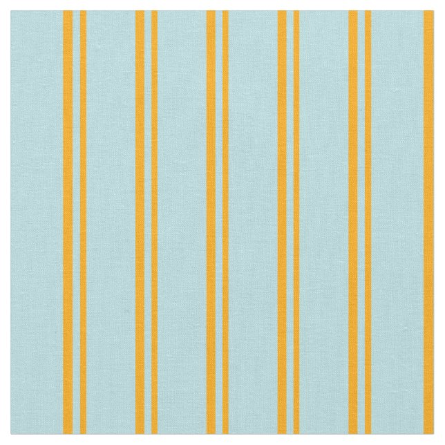 Tecido Padrão Cor de Laranja e Pó Azul de Stripes (Detalhe)