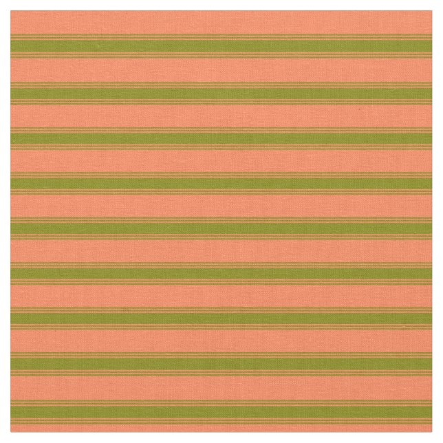 Tecido Padrão Coral e Linhas Verdes/Stripes (Detalhe)