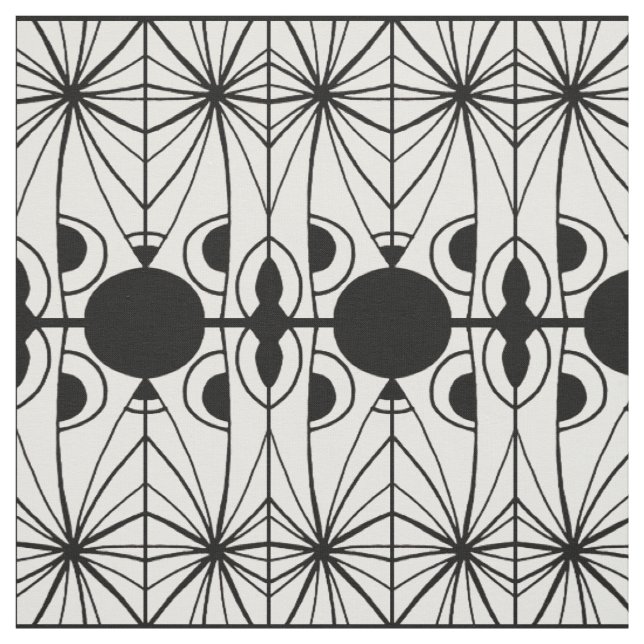 Tecido Padrão criativo preto e branco (Modelo)