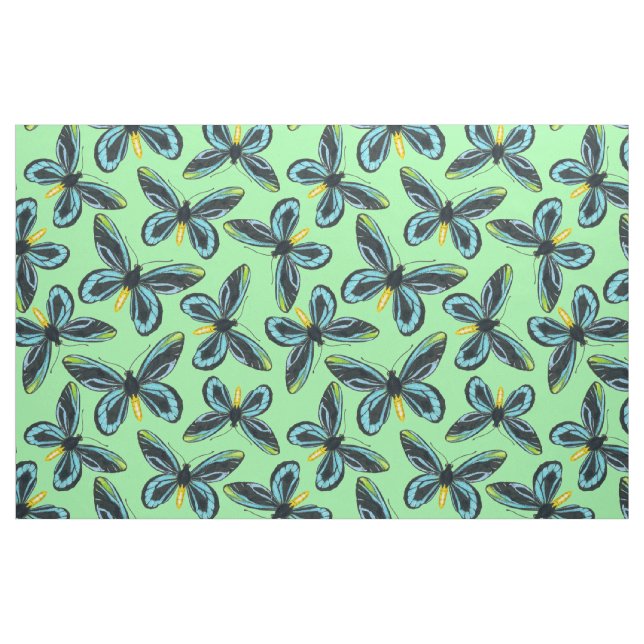 Tecido Padrão da borboleta de passarinho da Rainha Alexan (Fat Quarter)