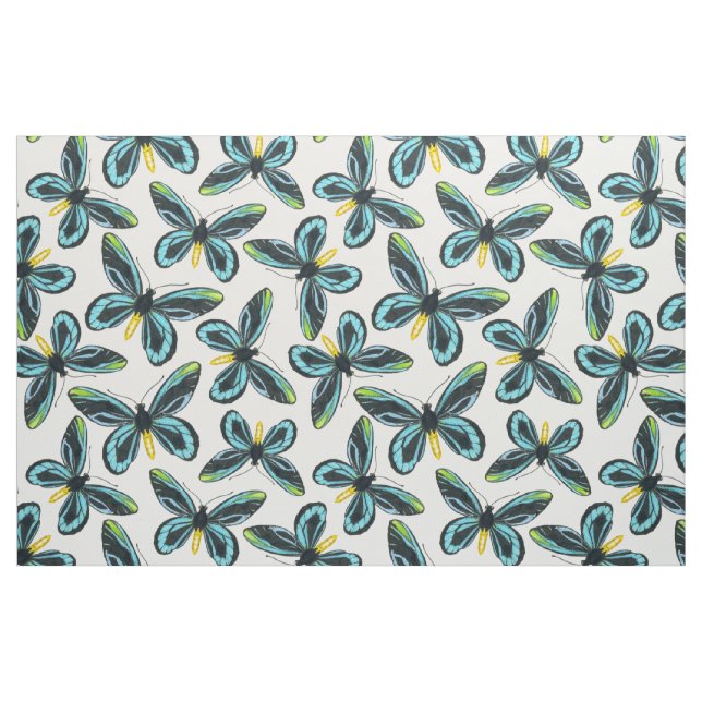 Tecido Padrão da borboleta de passarinho da Rainha Alexan (Fat Quarter)