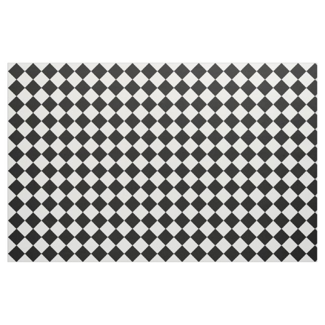Tecido Padrão da Desktop Board preto e branco retrô (Fat Quarter)