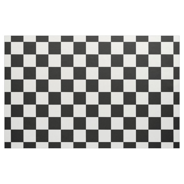 Tecido Padrão da Desktop Board preto e branco retrô (Fat Quarter)