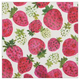 Tecido PADRÃO DA Fruta STRAWBERRY JAM