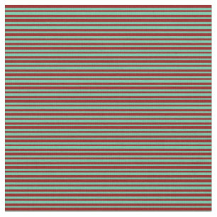 Tecido Padrão Dark Red and Aquamarine Stripes