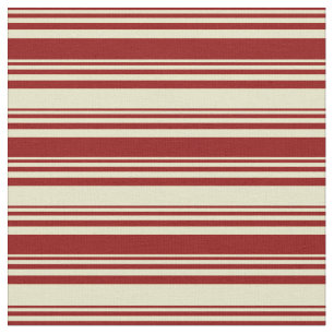 Tecido Padrão das Linhas de Goldenrodo Vermelho e Pálid