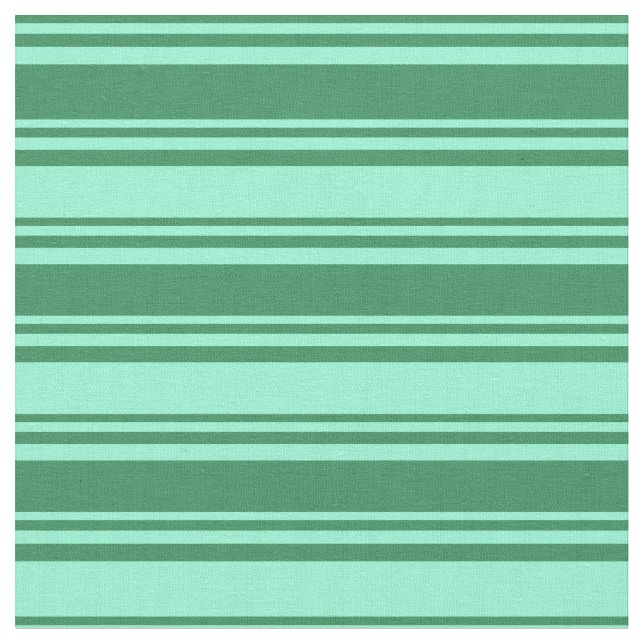 Tecido Padrão das Linhas Verde e Aquamarina do Mar (Detalhe)