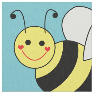 Tecido Padrão de Abelhas Bonitas