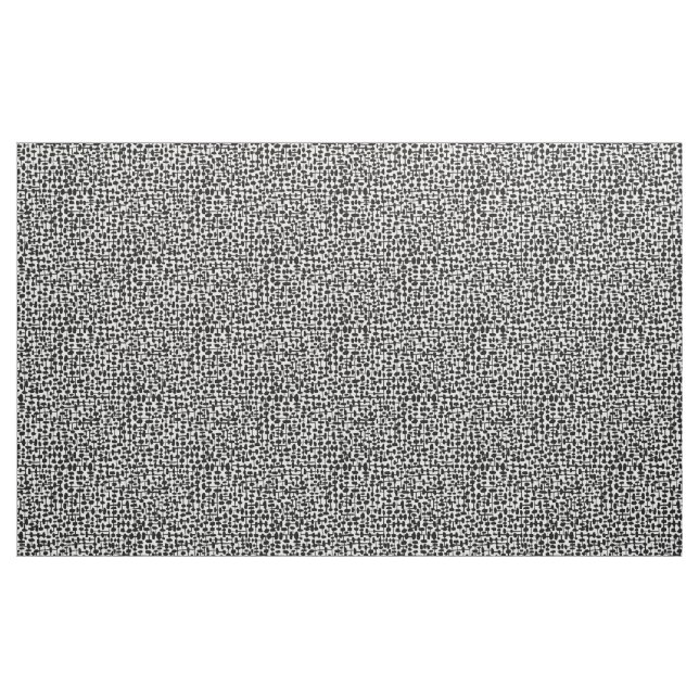 Tecido Padrão de abstrato 190621 Preto em Branco (Jarda)