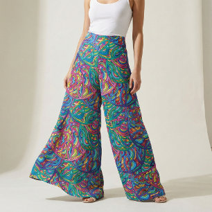 Tecido Padrão de Abstrato de Ondas Urbanas Dinâmicas