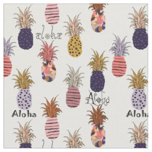 Tecido Padrão de Aloha Pineapple havaiano