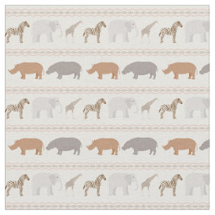 Tecido Padrão de animais africanos 1
